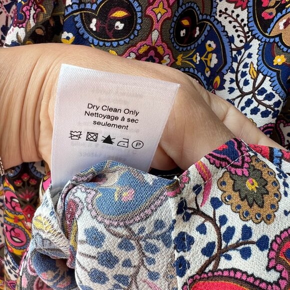 Veronica Beard Sura Printed silk Blouse – Women’s Size 6 - Picture 9 of 9